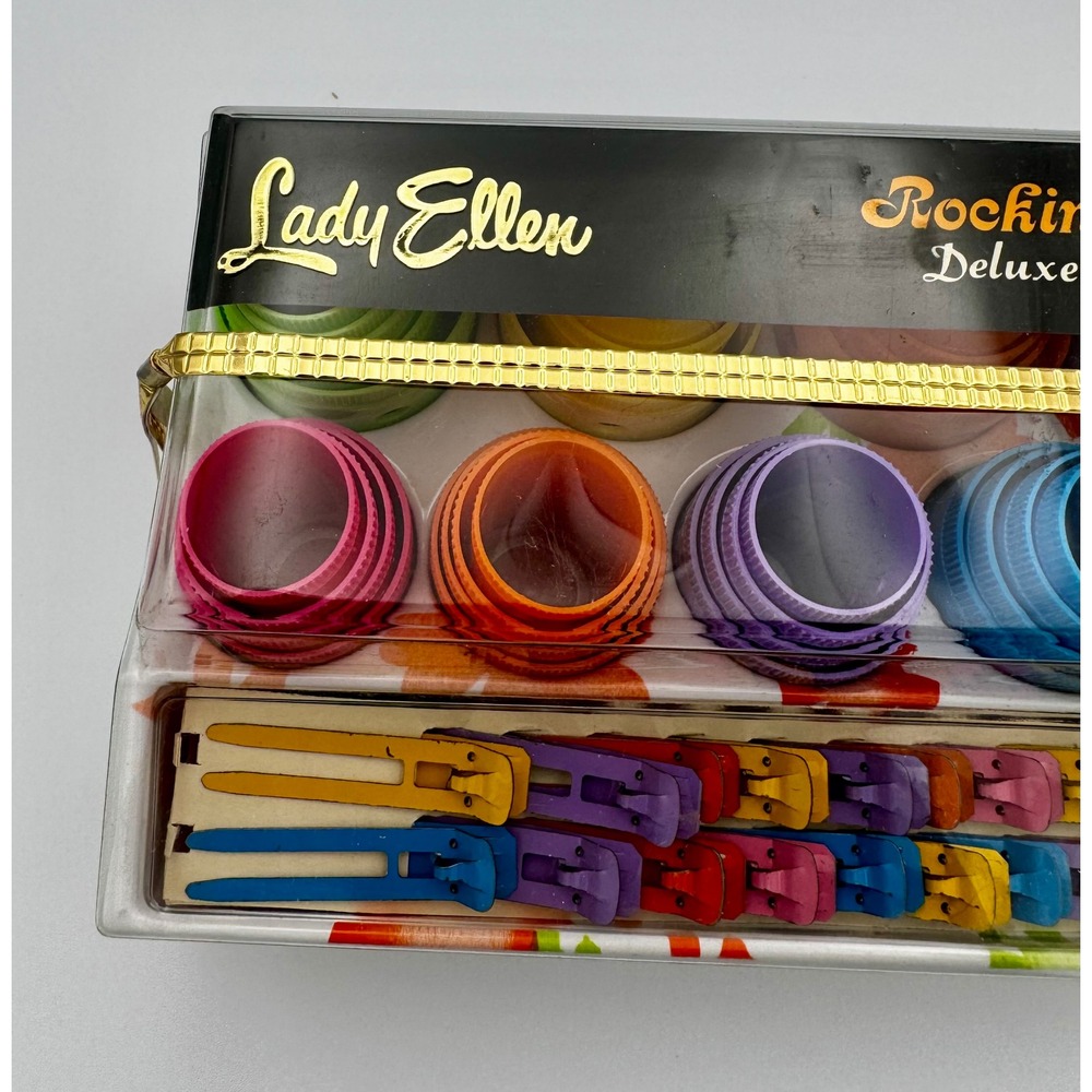 Vintage 60s Lady Ellen Rockin Roller Deluxe Hair Kit New Old Stock NIP Mod Prop - Picture 10 of 14